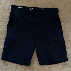 Izod Men's Dark Navy Cargo Golf Shorts